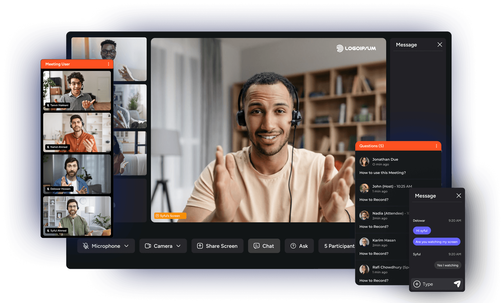 Interactive Meeting Illustration